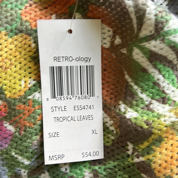 RETRO-OLOGY SWEATER TOP SHIRT SIZE X-LARGE MSRP $53.00 NWT - Picture 8 of 8